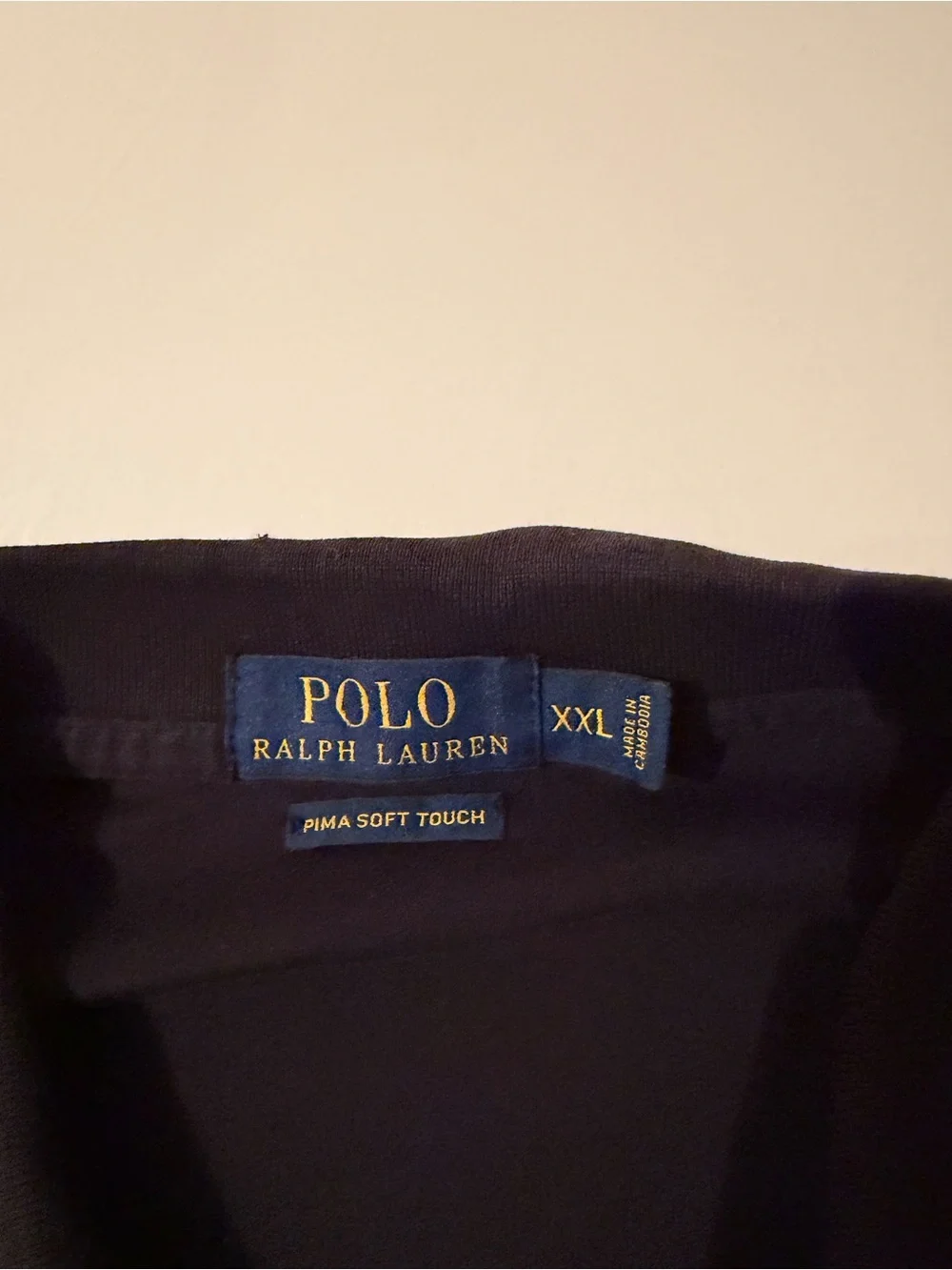 Polo Ralph Lauren Flesh Pony Pima Soft Touch Polo Shirt Men’s Black Classic XXL
